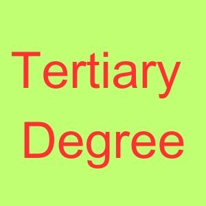 tertiary degree